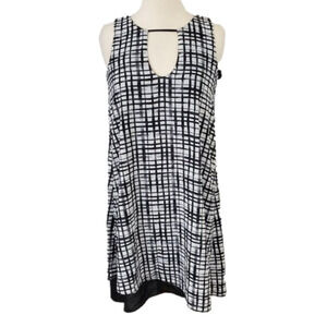 BAR III 𝅺Summer A-Line Dress Black Combo XS NEW